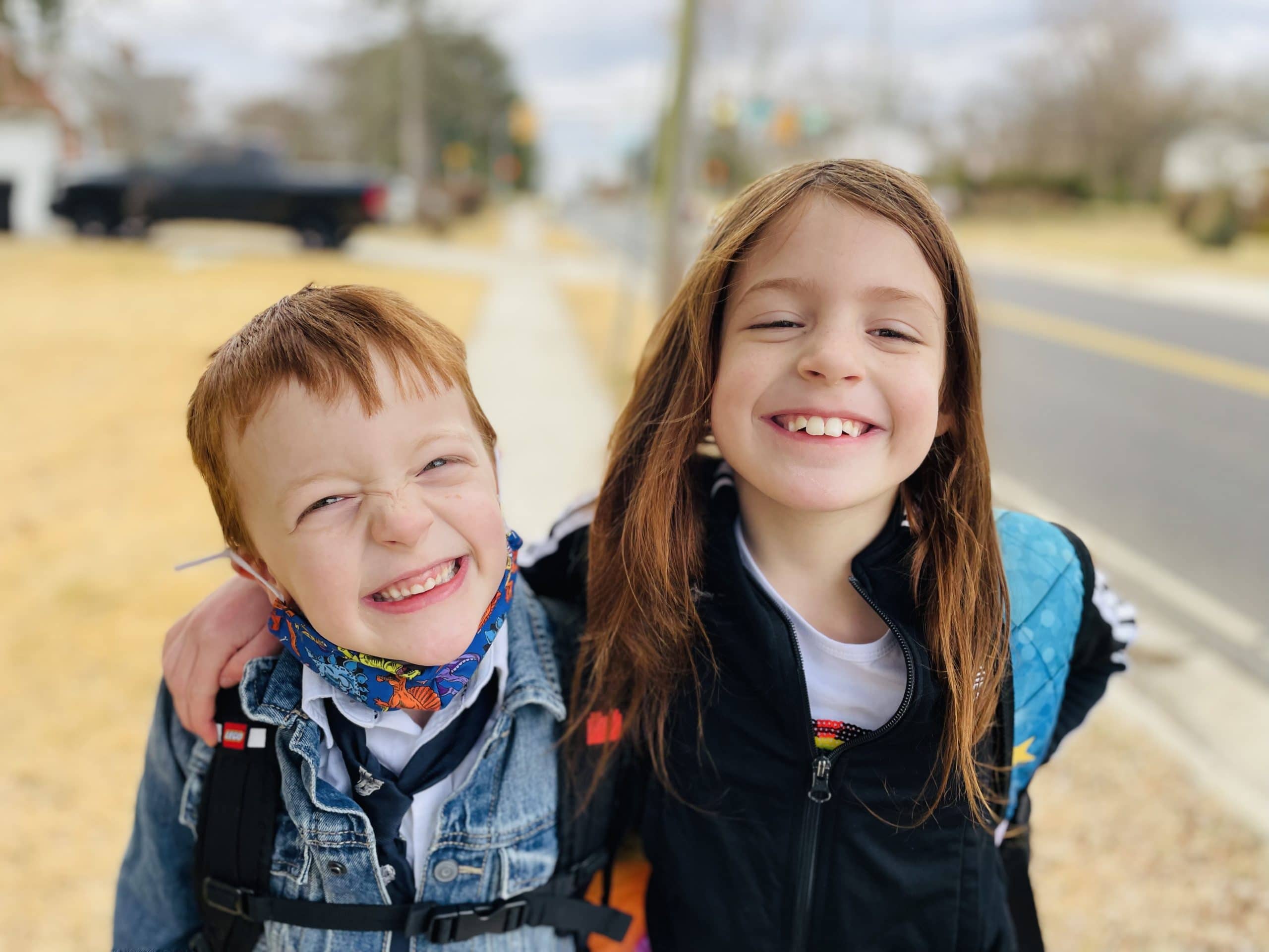 Laura’s two children – daughter Charlie and son Kyle.