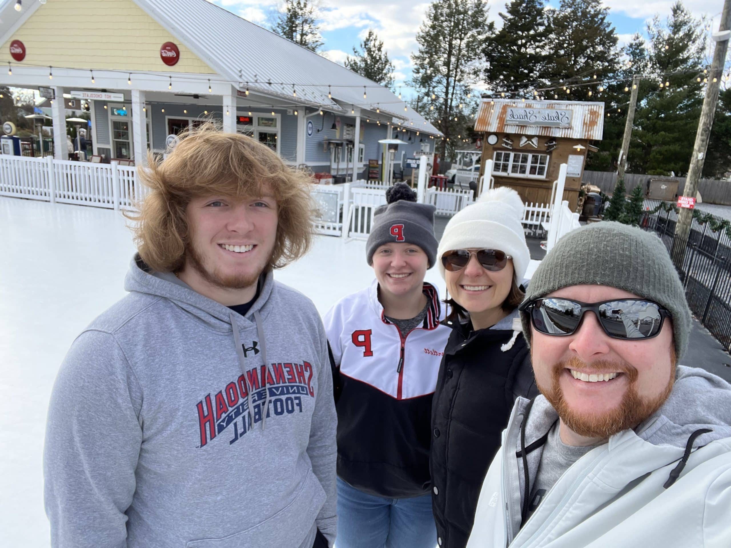 J.D. pictured with wife Meghan, daughter Kaileigh, and son Connor.